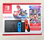 Nintendo Switch Console Neon Blue & Red Joy-con + Mario Kart 8 Deluxe New. Price: $379.99.