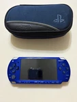 Sony Psp 2001 Metallic Blue Handheld System - Tested Works With Case Used. Price: $130.00.