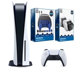 Sony Playstation 5 Disc Version With Charging And Starter Pack Bundle New. Price: $759.99.