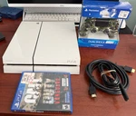 White Sony PS4 500GB CUH-1115A Bundle New Camo Controller & Cod:vanguard Game Used. Price: $179.99.