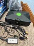 Microsoft Original Xbox Console Bundle With Advanced Av Pack, Controller, Cords Used. Price: $119.99.