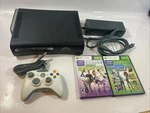 Microsoft Xbox 360 Black Console W/ Power Cable & 120GB Hdd - Tested Works Used. Price: $80.00.