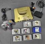 Nintendo Gold Toys Limited Edition N64 Bundle With Games Controller 007 Used. Price: $199.99.
