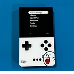 Analogue Pocket Handheld Console Black With Boo Sticker & Mario Carrying Case Used. Price: $315.00.