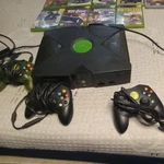 Microsoft Xbox Launch Edition With Games And Controller 8GB Home Console - Black Used. Price: $210.00.