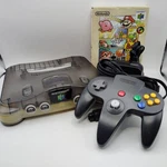 NINTENDO64 Jusco Limited Clear Gray Console & 2-CONTROLLER Includes Smash Bros Used. Price: $299.00.