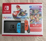Nintendo Switch Console Neon Blue Red Joy-con, Mario Kart 8 Deluxe Ed, 121634 Open. Price: $309.99.
