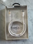 New Merkury Threads Charge+sync Usb-c 6FT Braided Fabric Cable Apple & Android. Price: $9.99.