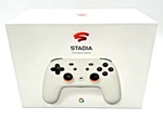 Google Stadia Controller Clearly White Premiere Edition W/ Box Read Stick Damage Used. Price: $19.99.