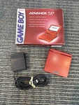 Nintendo Gameboy Advance Sp (AGS-001) Flame Red With Box & Oem Charger Used. Price: $225.00.