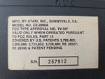 Working Sunnyvale, Ca. Promotional Console Atari Vcs - CX2600A Made Usa Used. Price: $100.00.