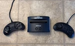 Atgames Sega Genesis Classic Console FB8280C Black W/ Controllers + Cords Used. Price: $49.95.