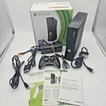 Microsoft Xbox 360 Slim 4GB Black Matte Console Model 1439 Complete In Vgc Used. Price: $176.00.