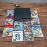 Sony Playstation 3 Slim Console 160GB Black Excellent 10 Game Bundle CECH-2501A Used. Price: $145.00.