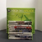 Microsoft Xbox 360 Arcade Bundle Cib 10 Games- Controller And All Cables Used. Price: $225.00.
