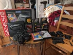 Sega Genesis Console Model 2 - Sonic Spinball W/6 Controllers & Games! Used. Price: $263.00.