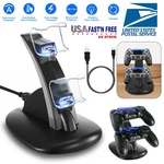 Dual Usb Charger Led Station Dock Fast Charging Stand For Sony PS4 Controller New. Price: $10.85.