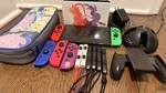 Nintendo Switch Oled Pokemon Scarlet Bundle - Controllers Plus Charging Station Used. Price: $350.00.