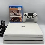 Sony Playstation 4 Pro 1TB Video Console Glacier White Tested Works W/game Used. Price: $229.99.