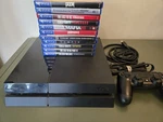 Sony Playstation 4 (500 Gb) Console - Bundled W/ Controller/ 11 Games Used. Price: $140.00.