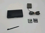 Nintendo Lite Gloss Jet Black Handheld System Bundle Charger Game Stylus Mint Used. Price: $79.99.