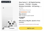Microsoft Xbox Series 1TB Video Game Console - White Sealed New. Price: $528.01.