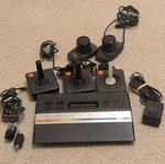 Atari 2600 Black Home Console Rf With Joystick & Paddle Controllers (no Power) For. Price: $55.00.