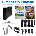 Nintendo Wii Console Black Hdmi 1-4 Controllers Sports Smash Bros Tested Used. Price: $174.99.