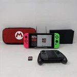 Nintendo Switch Mario Kart 8 Deluxe Bundle Red Green Joy-con Dock Pro Controller Used. Price: $225.00.