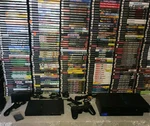 Sony Playstation PS2 Fat Or Slim Console Lot Bundle With 6 Games Used. Price: $151.99.
