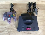 Nintendo 64 Console NUS-001 W/oem Gray Controller, Ac Adapter & Av Cable Used. Price: $69.99.