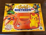 Nintendo 64 Pikachu Edition Orange Yellow Console Set Controller Manual Tested Used. Price: $555.00.