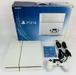 Sony Playstation PS4 Glacier White Console 500GB CUH-1100AB02 W/box Seller Used. Price: $249.99.