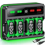 Mocagen 4 Pack 6200MAH Rechargeable Battery For Series S/xbox One... New. Price: $41.17.