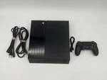 Sony Playstation PS4 500GB Black Console Bundle Oem Controller Andcords Tested Used. Price: $100.00.