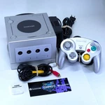 Gamecube Console W/ Controller + Memory Card All Cables Used. Price: $159.99.