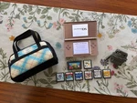 Nintendo Ds Lite Console Pink Metallic Rose W/ Stylus, Case, 8 Games & Charger Used. Price: $99.99.