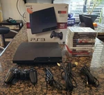 Sony Playstation Slim 160GB Black Console System + 12 Games In Box CECH-3001A Used. Price: $199.99.