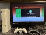 Microsoft Xbox 360 White 60GB Hdd Hdmi 2 Controllers Cables Carry Case Tested Used. Price: $95.00.