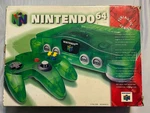 Jungle Green Nintendo Console -tight Stick- Complete Box Cib NUS-001 Ntsc N64 Open. Price: $750.00.