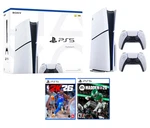 New Playstation 5 Disc Console Controllers + Madden Nba 2K26 Set. Price: $769.99.