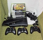 Microsoft Xbox 360 250GB Kinect Bundle Controllers 12 Games Minecraft Black Used. Price: $199.99.