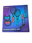 Nintendo Switch Gaming Sport Set 2 Golf Clubs Racing Wheels Tennis Racket Nw Open. Price: $19.99.