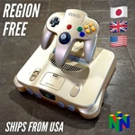 Nintendo Toys Us Gold Console Limited Edition N64 Tested Region Free +stand Good. Price: $295.00.