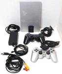 Sony Slim Silver PS2 Complete/tested Controllers Oem Accessories Original Box Used. Price: $149.95.