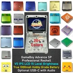 Nintendo Gameboy Advance Sp Gba Console V5 Ips Lcd Reshell Usb-c New Battery Excellent. Price: $259.99.