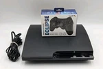 Sony PS3 Slim Console Black (CECH-2501A) + New Sealed Wireless Controller & Cord Used. Price: $99.99.