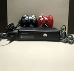 Microsoft Xbox 360 Slim Black Console Used. Price: $150.00.