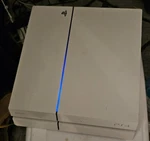 Sony Playstation Slim PS4 500 G White Console Only CUH-115A Used. Price: $110.00.