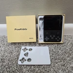 Powkiddy RGB20S Retro Handheld Emulator Game Console Black In Box Open. Price: $44.95.